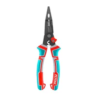 Alicate Multiuso 6 En 1 Punta Larga 200mm 8" Cromo Vanadio Total Tools Thtmf286