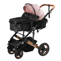 Coche Cuna Moisés de Lujo Román- Eb 163 Rosa