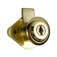 Cerradura Mueble 110 Cuad Dorado Br