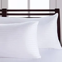 Just Home Collection Almohada Apoyo Firme 50x90 Cm + Funda 200 Hilos Blanca