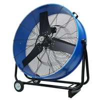 Ventilador de Piso Industrial 2 Velocidades Westinghouse Negro y Azul