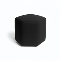 Puff Hexagonal 40x40x42 Negro