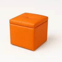 Puff Baúl 40x40x42 Naranja