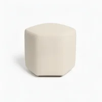 Puff Hexagonal 40x40x42 Blanco