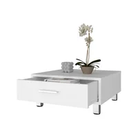 Mesa de Centro Beijing 26x60x60 Rta Kronos Blanco
