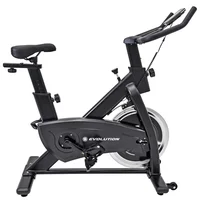 Bicicleta Spinning Evo Iron Negro Resistencia Fricción Perilla Tracción Por Banda