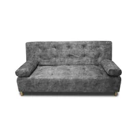 Sofá Cama Seiler Tela Amigable Con Mascotas 180x94x80 cm Gris