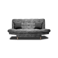Sofá Cama Kuster Clic Clac 3 Posiciones Tela Amigable Con Mascotas 185x90x80 Gris