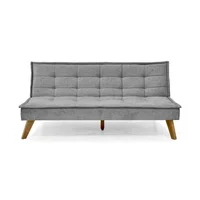 Sofa Cama Morrison 80x174x100 Reclinable Tela Gris