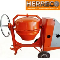 Mezcladora de Medio Bulto Motor Gasolina 6.5 HP Honda 3600 RPM