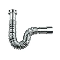 Sifón Flexible para Lavaplatos/lavamanos Corrugado