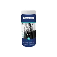 Juego de Cubiertos Tramontina New Kolor Negro + Pote Multiuso 24 Piezas