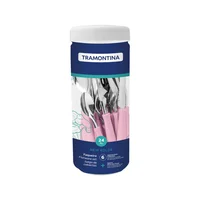 Juego de Cubiertos Tramontina New Kolor Rosa + Pote Multiuso 24 Piezas