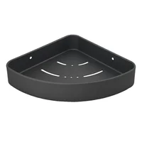 Repisa Esquinera para Baño Gris Gray Aluminio