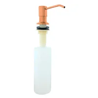 Dispensador de Jabon Mesa Acero Oro Rosa Cromado