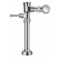 Grifos Center Fluxómetro Sanitario Plateado Expuesto Pistón Palanca Horizontal Consumo 10.5 l/min