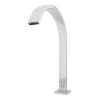 Cuello de Mesa para Vavula de Pedal Giratorio Plana Delgada Plateada