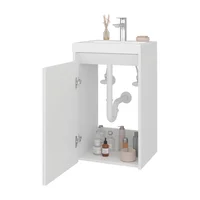 Mueble Lavamanos Syracuse 60x39x33 Rta Blanco Mqz Pino