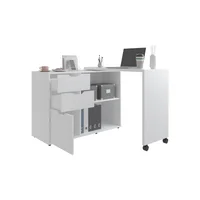 Escritorio Rotable Mova 80x112x41 Rta Blanco Mqz