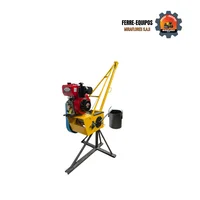Pluma Grúa 300 kg Balde con Motor Imp Diesel 10HP 3600RPM