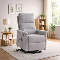 Silla Reclinable Electrica Gris Jaara 85x71x111 cm