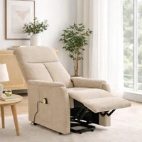 Silla Reclinable Electrica Beige Jabalya 81x71x109 cm