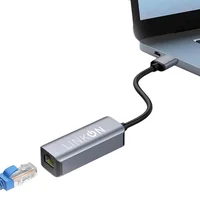 Adaptador 2 en 1 USB a y C a Rj45 Lan Ethernet 10/100/1000mbps Linkon