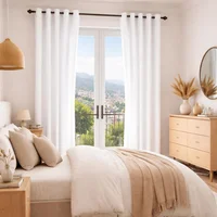 Set de 2 Cortinas Boston Baltica 140 x 220 Blanco