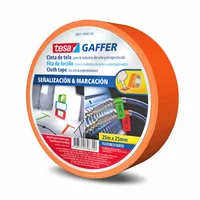 Cinta Gaffer Naraja Fluorecente 25m x 25mm