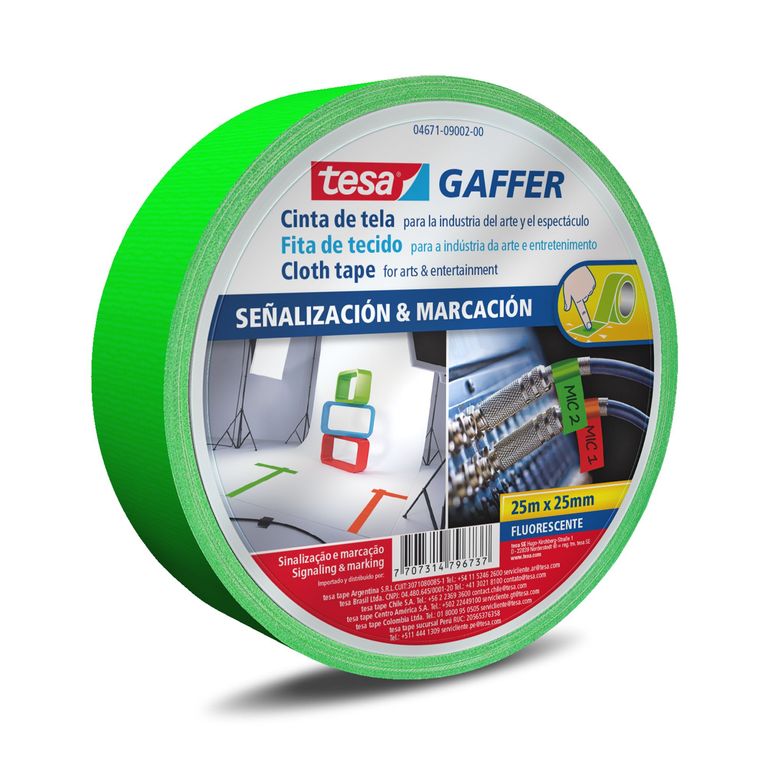 Cinta Gaffer Tape Fluorescente 2 X 46 M Protapes Progaff | Envío Gratis