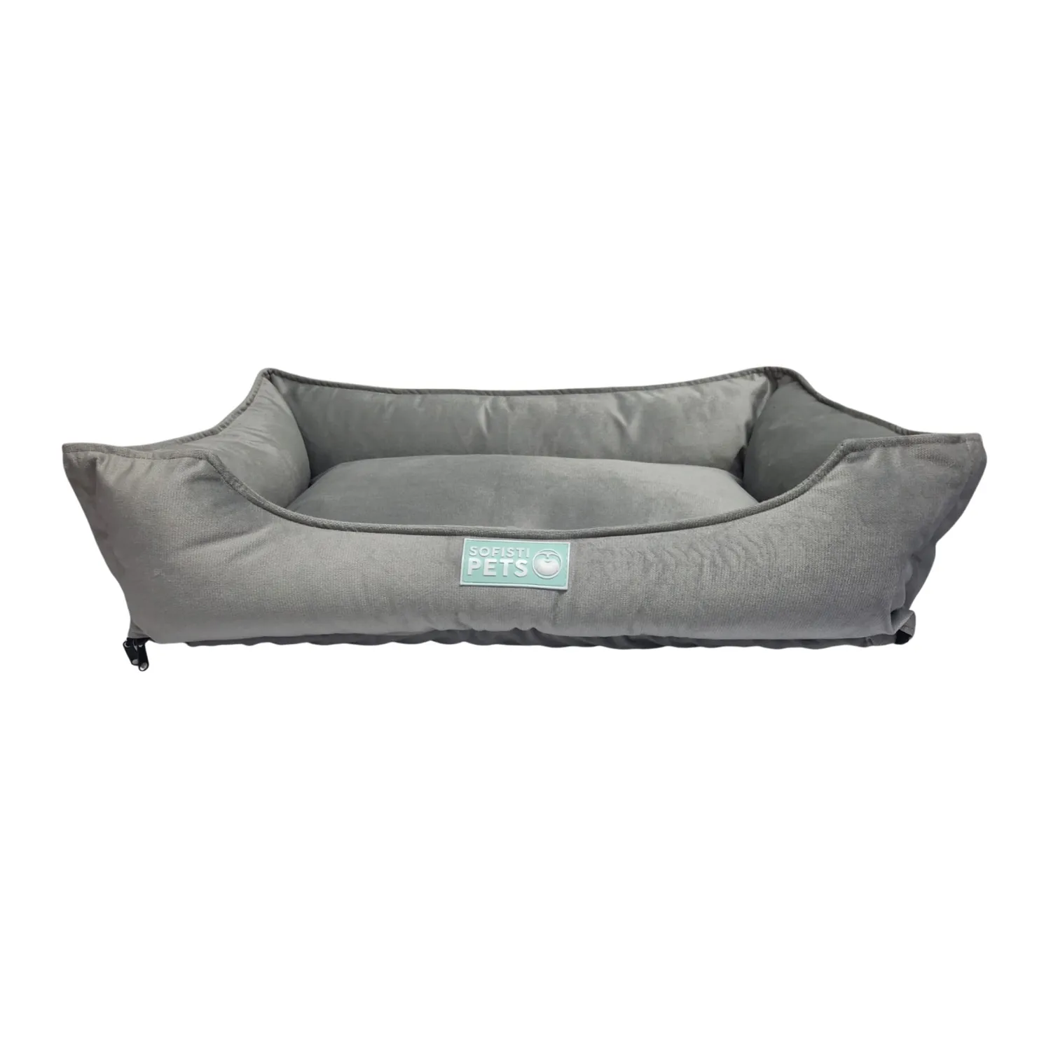 Cama Perro Lujo Mediana Gris 75cm X50cm