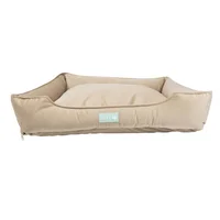 Cama Perro Lujo Mediana Beige 75cm X50cm