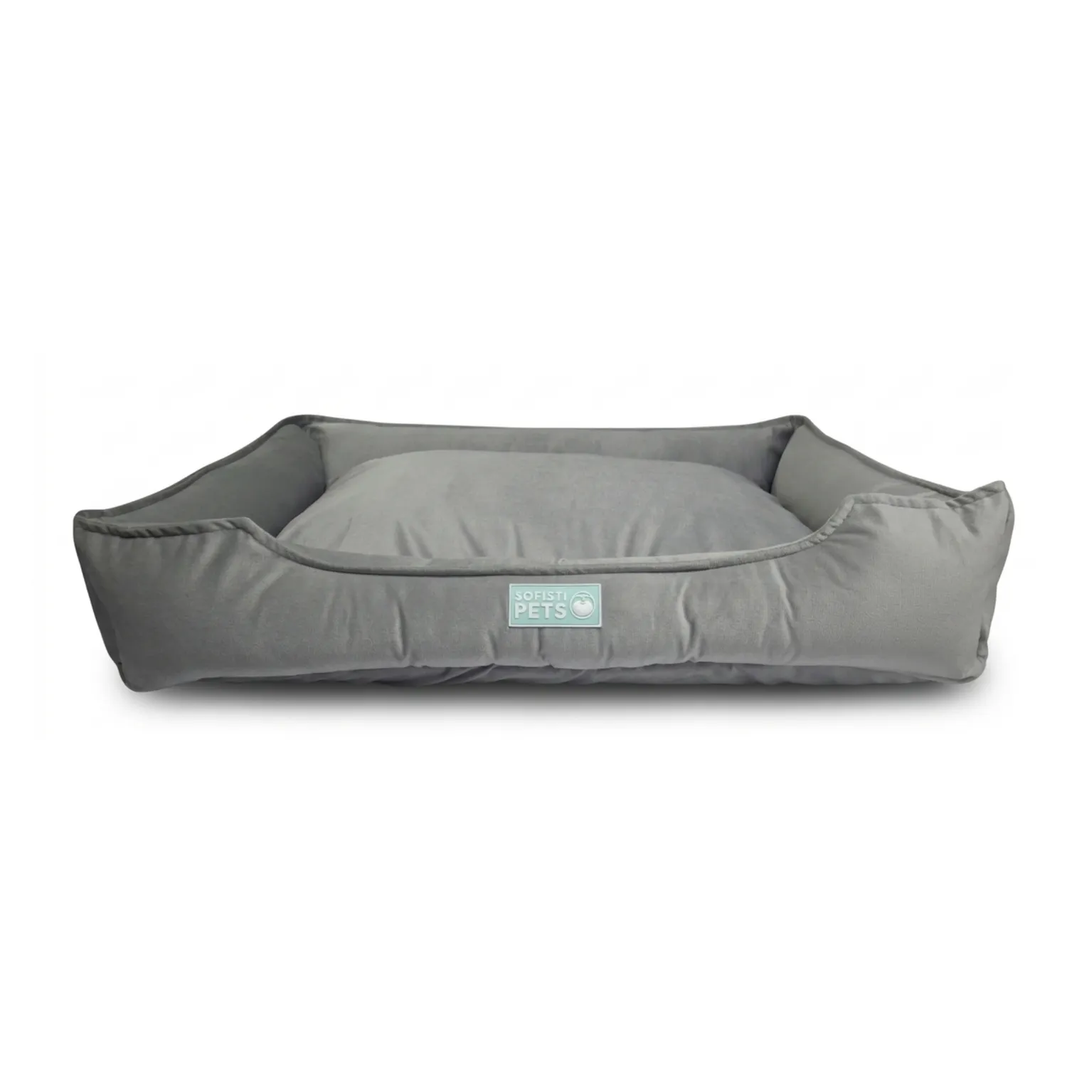 Cama Perro Lujo Grande Gris 95cm x 75cm