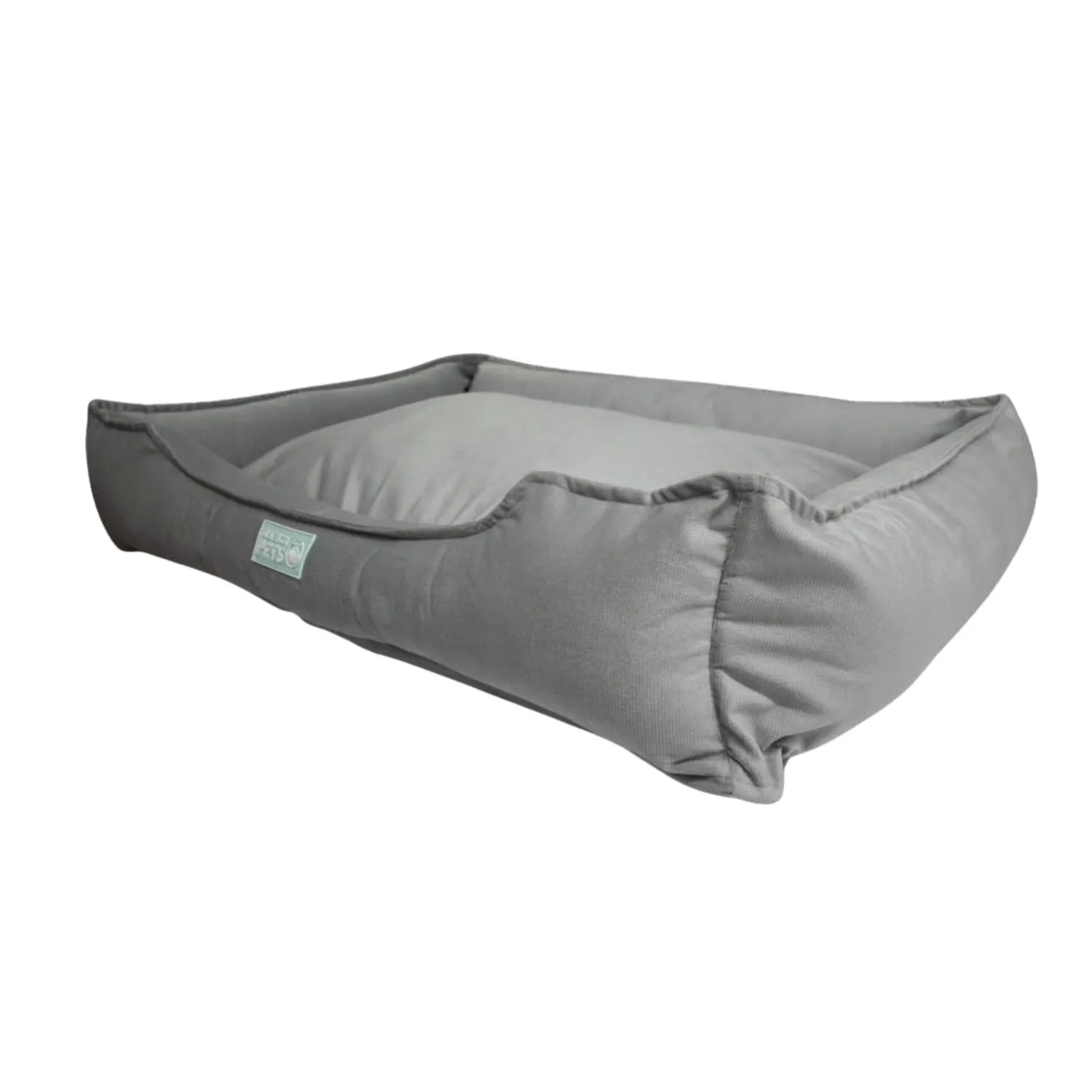 Cama Perro Lujo Grande Gris 95cm x 75cm 4