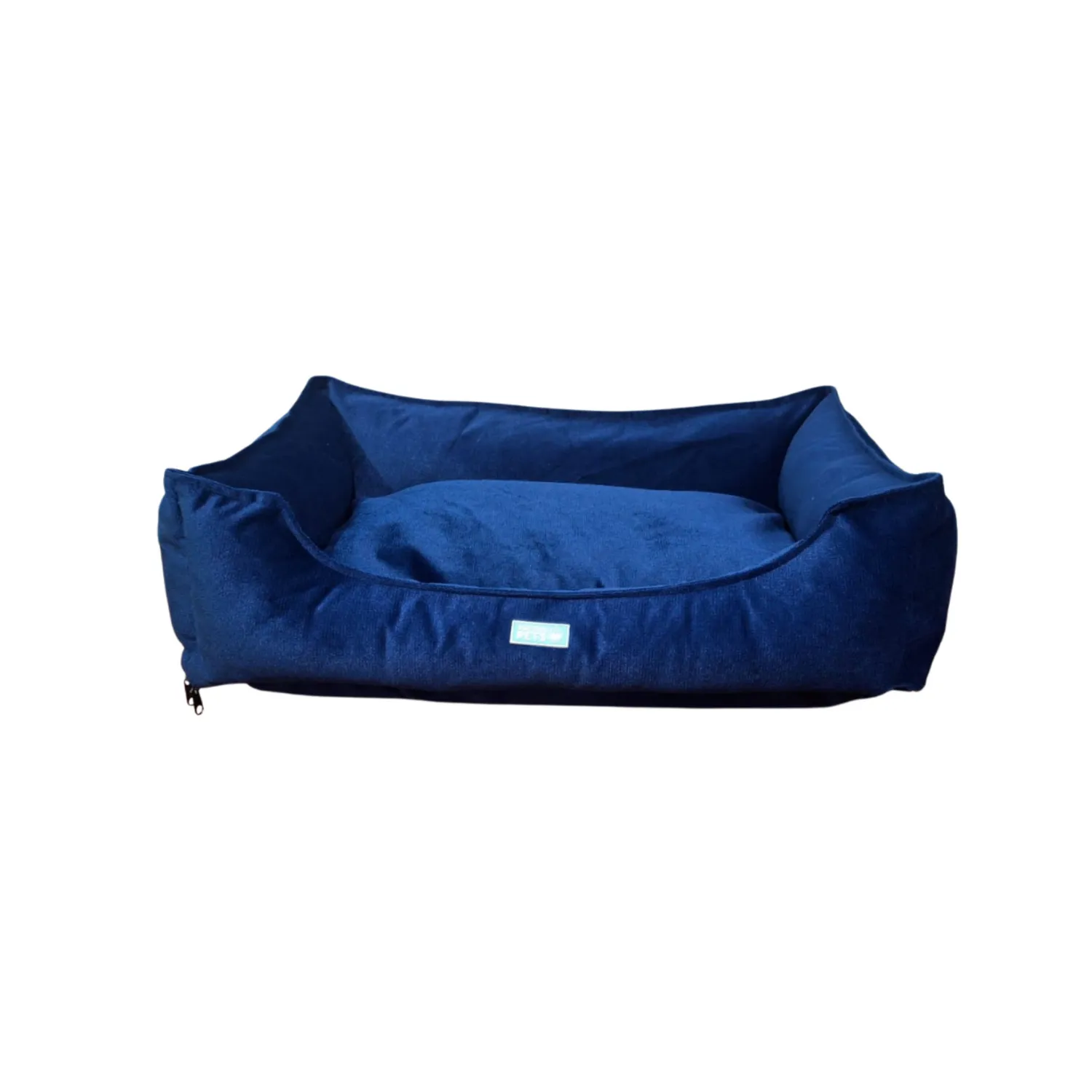 Cama Perro Lujo Pequeña Azul 50cmx40cm