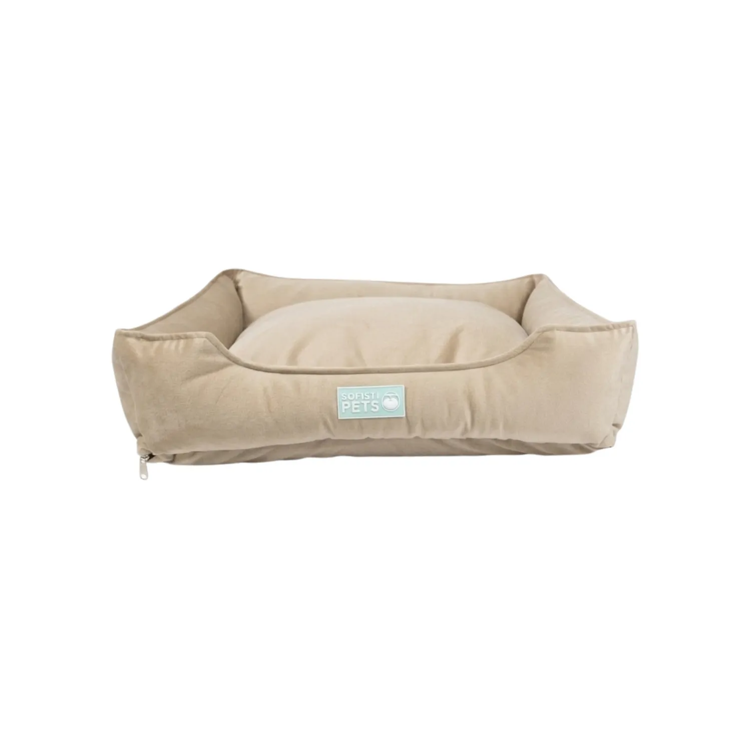 Cama Perro Lujo Pequeña Beige 50cmx40cm