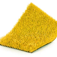 Grama Sintética de 20 Mm |1 M2 (1 x 1 M) | Pasto Sintético para Tráfico Pesado Protección Uv Amarillo