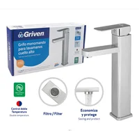 Griferia P/lavamanos Monocontrol Cuello Cromo Tipo Bisel