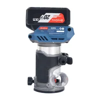 Rebordeadora Inalámbrica 600 W 20V 2 Baterías x 4Ah 6 Velocidades 10.000 a 30.000RPM Collect 6 mm y 8 mm 1/4" Dongcheng