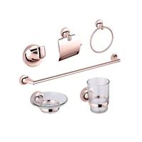 Accesorios para Baño X6 Piezas Oro Rosa / Bronce Zinc