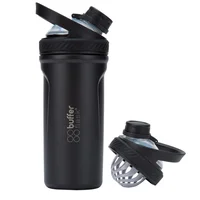 Vaso Shaker Batidor Proteínas Buffer Acero Inoxidable