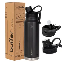 Termo Botella Termica Agua Acero Inoxidable Buffer 1l +tapas