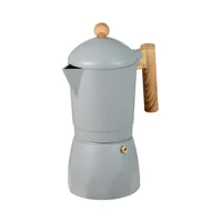 Cafetera 6 Tazas Cemento Aluminio