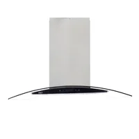 Campana Continental Extractora de Isla 90 cm Panel Touch 6224
