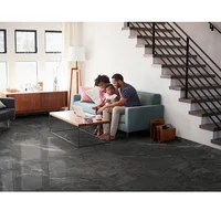 Piso Porcelatech Valmora Gris Grafito 50x100 Caja Por 2.0