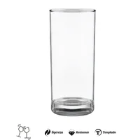 Vaso Largo Templado Merlot 12 Onzas 350ml España