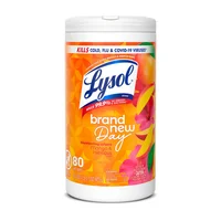 Paños Húmedos Desinfectantes Lysol Mango x 80 Unidades