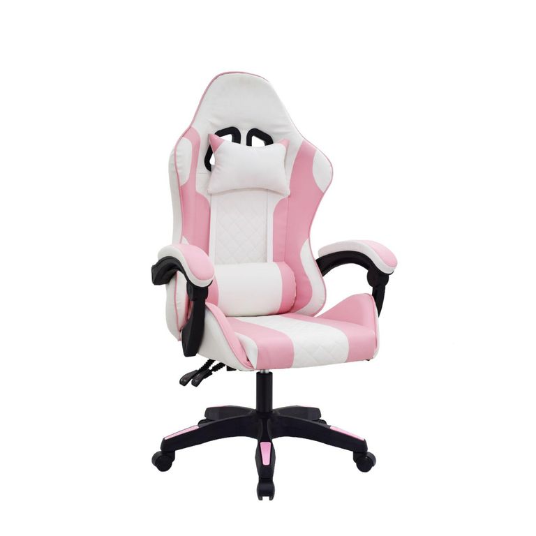 Silla Gamer Blanco/rosado Byd Bonno