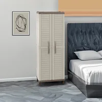 Armario Plástico Grande Baru 65x189x45 cm Taupe Mocca Rimax