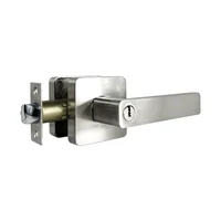 Manija Entrada Negro/Madera Tubular Llave Multipunto Kl 124 EP